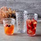 Amazing Abby - Iceberg - 16-Ounce Plastic Tumblers (Set of 8), Plastic Drinking Glasses, All-Clear Reusable Plastic Cups, Sta