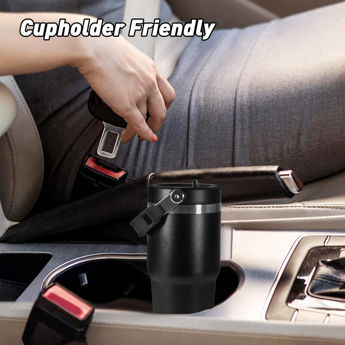 WarmH 20 oz Tumbler with Handle,Insulated Tumbler with Lid and Flip Straw Leak Proof Double Wall Stainless Steel Vacuum Trave