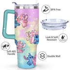 40oz Cartoon Movie Stainless Steel Tumbler with Lid and Straw,Spill Proof Cartoon Travel Cup for Cartoon Lovers Double Wall V